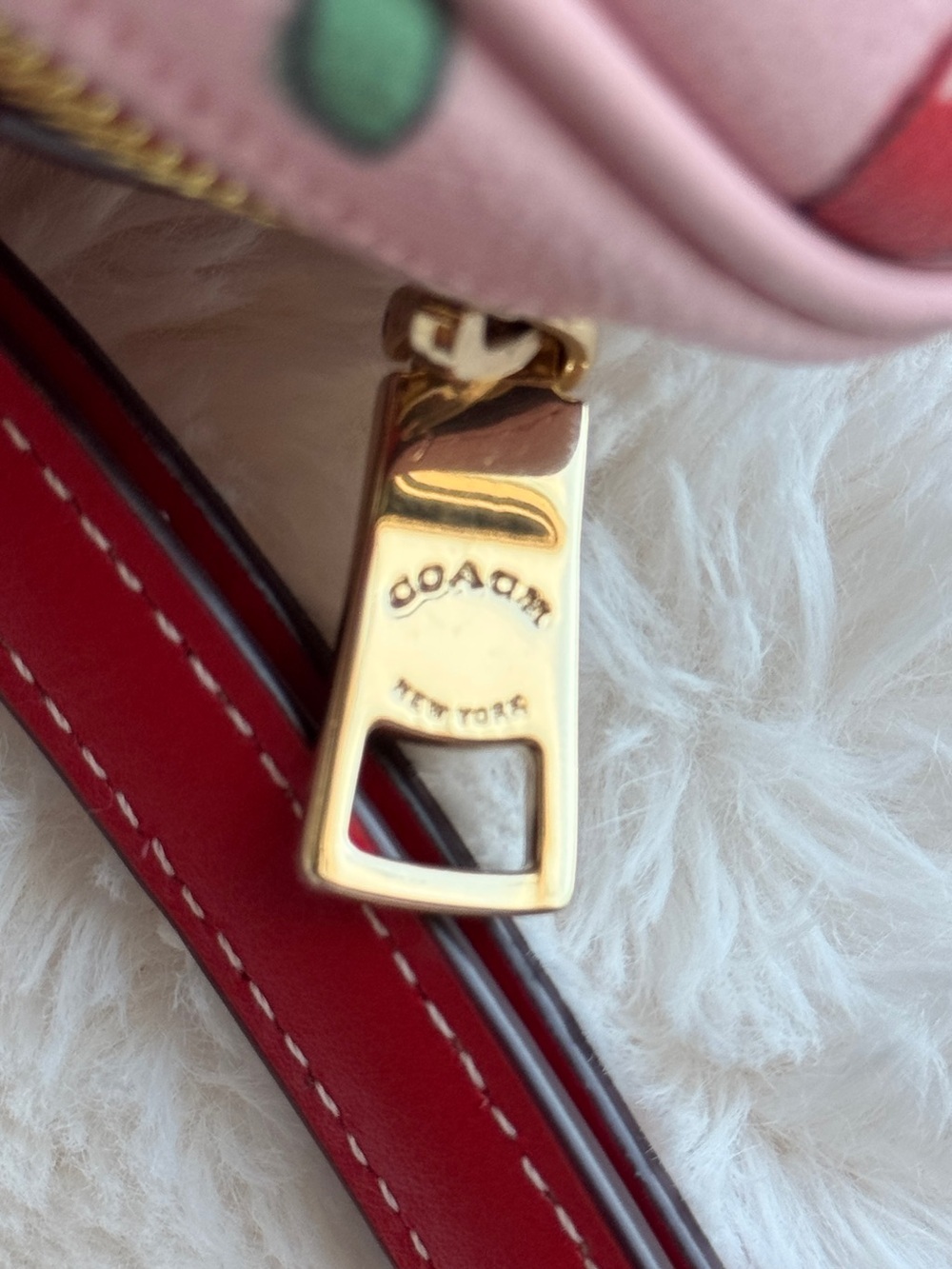 Coach CF371 Eva Phone Top Handle/ Crossbody w/ Cherry Print Pink Multi 🍒 - Picture 4 of 11
